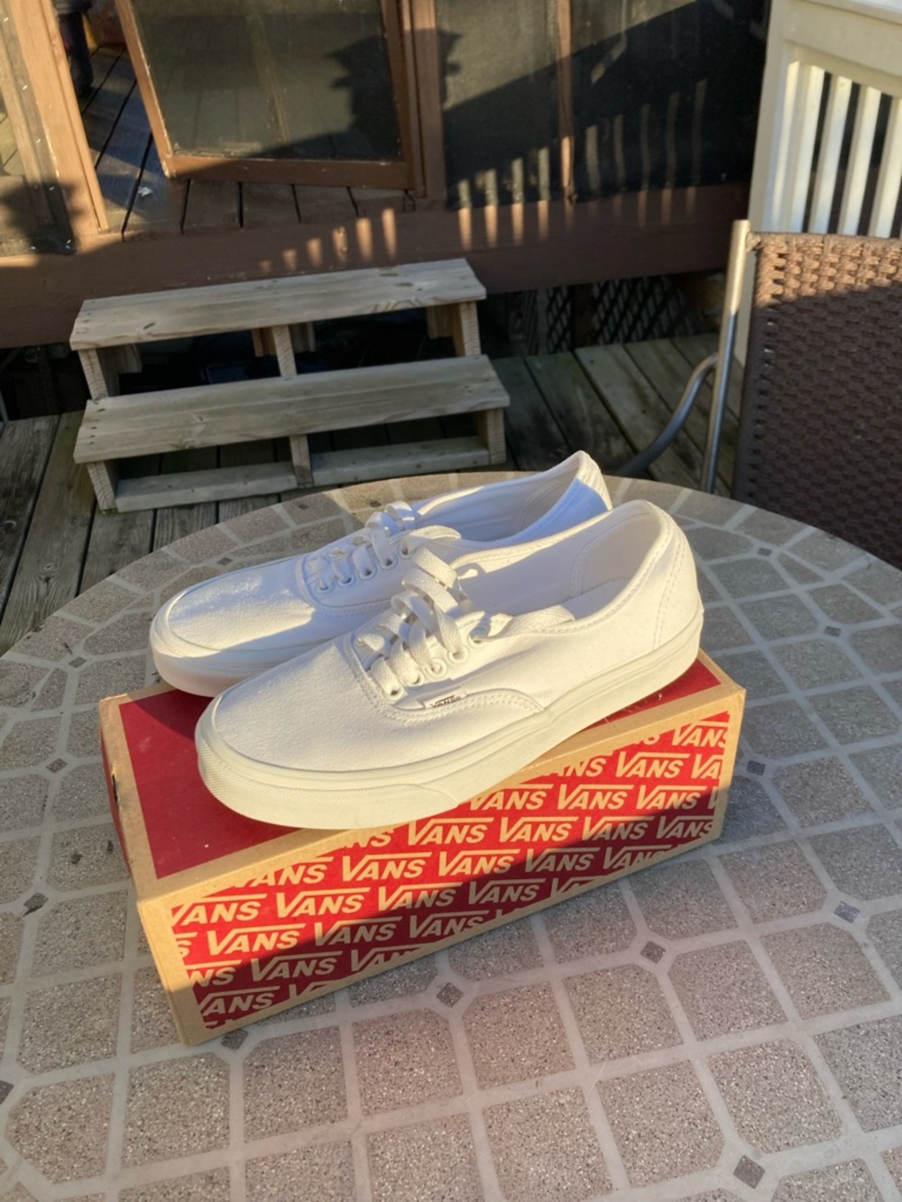 Vans Old Skool True White Mens Size 7.5